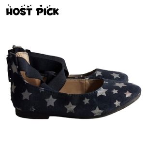 Cat & Jack Girl's Navy Silver Stars Shoes